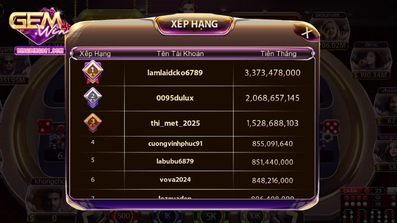 Những ưu đãi của Gemwin sẽ là lợi thế cho người chơi xóc đĩa