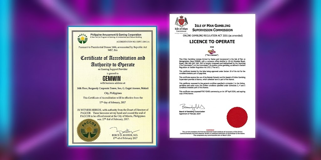 Giấy phép hoạt động Gemwin